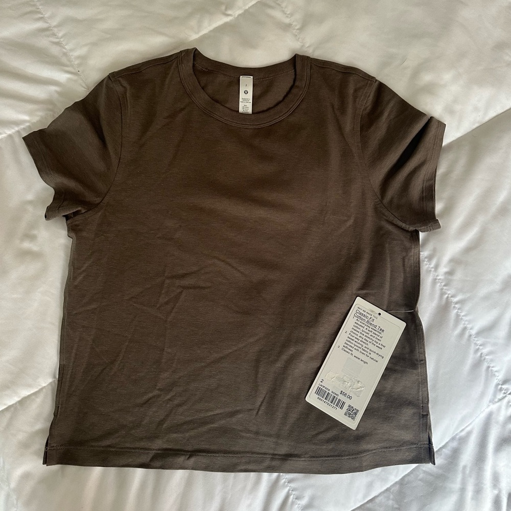 Lululemon Cotton-Blend Tee NWT Size 2